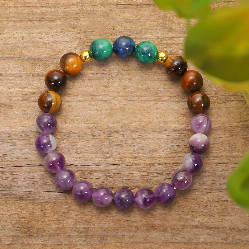 Tibetan Amethyst Purify Bracelet Mala Set - Image 12