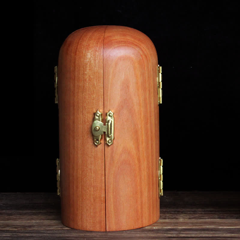 Avalokitesvara Kwan Yin Buddha Cherry Wood Compassion Home Decoration Altar - Image 3