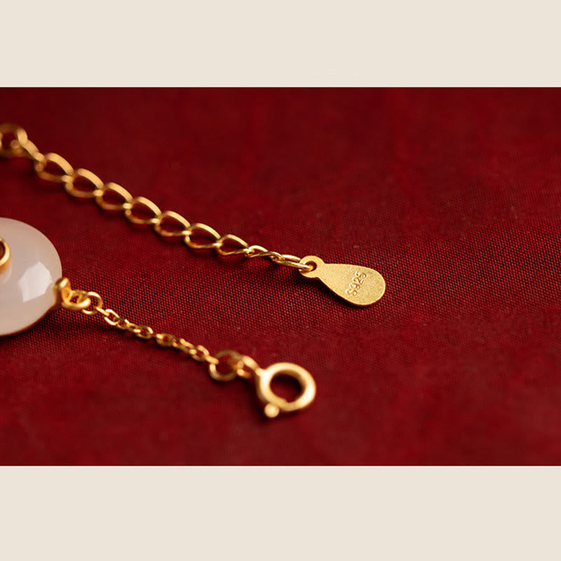 Auspicious Clouds Jade Pattern Luck Bracelet - Image 7