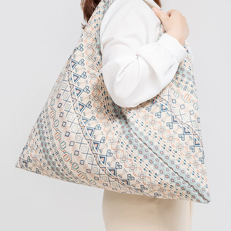 Geometry Tiger Flowers Leopard Stripes Print Underarm Triangle Shoulder Bag - Image 22