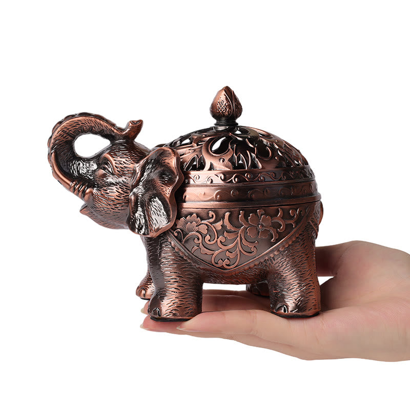 Elephant Alloy Incense Holder Home Decoration Incense Burner