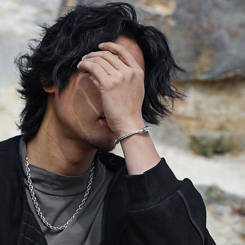 Tibet Om Mani Padme Hum Engraved Focus Cuff Bracelet Bangle - Image 10