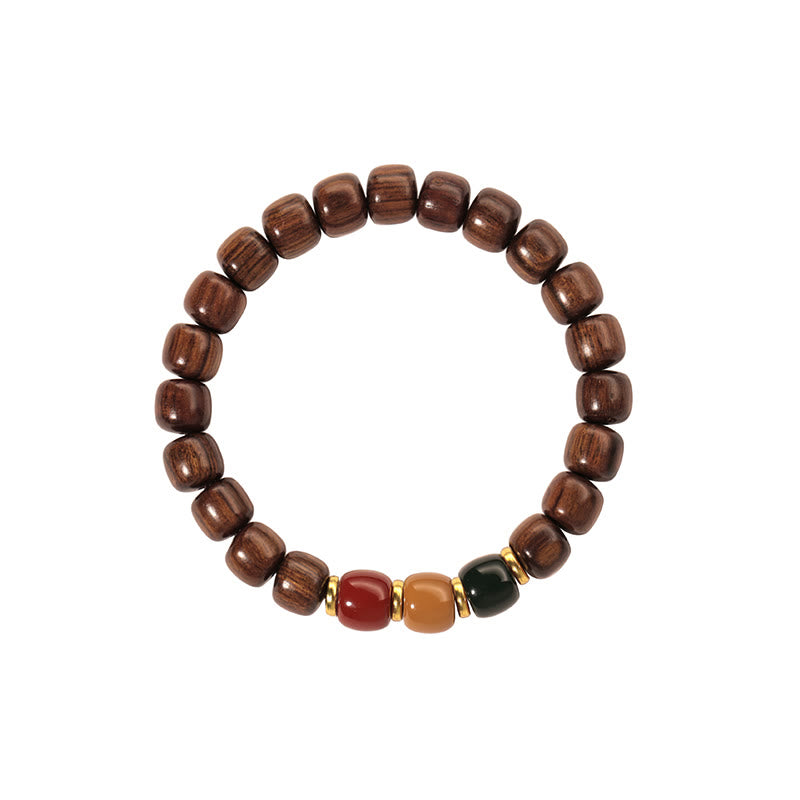 Ebony Wood Rosewood Peace Balance Bracelet - Image 19