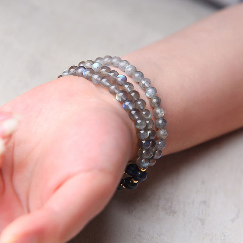 Moonstone Lazurite Calm Healing Positive Bracelet - Image 10