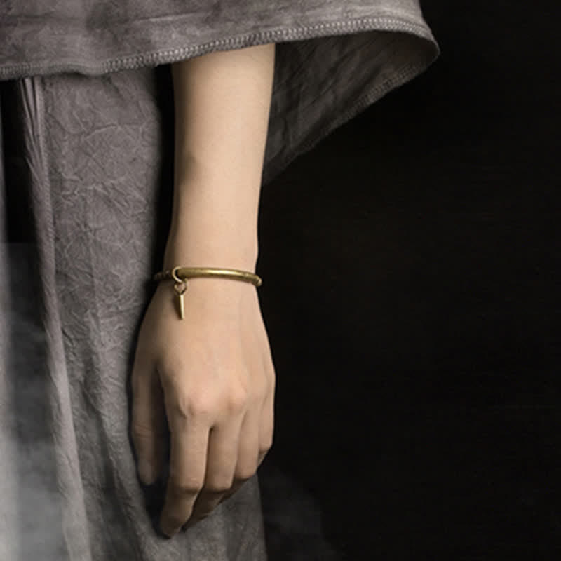 Lava Rock Stone Copper Balance Cuff Bracelet Bangle - Image 14