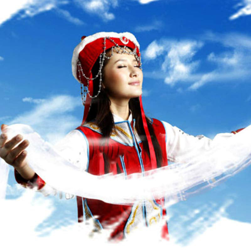 Tibetan Lucky Blessing 5 Colors Dragon Phoenix Pattern Khata Decoration - Image 4