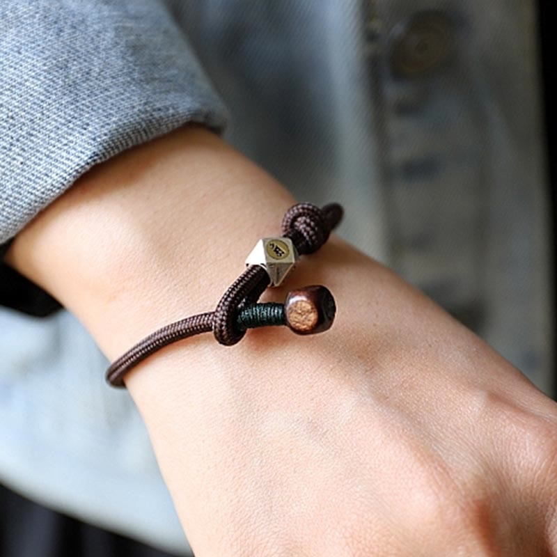 925 Sterling Silver Chinese Zodiac Natal Buddha Natural Amber Clear Anxiety Bracelet - Image 5