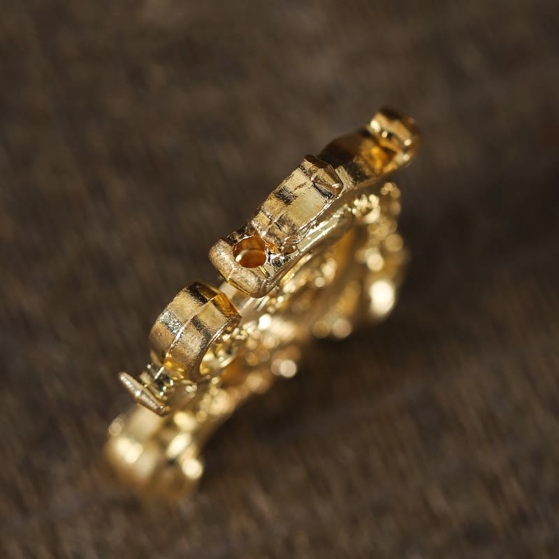 Mini Auspicious Dragon Pattern Meditation Zinc Alloy Small Incense Stick Burner - Image 4