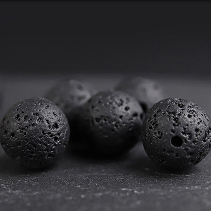 Lava Rock Ebony Wood Tiger Eye Healing Bracelet - Image 18