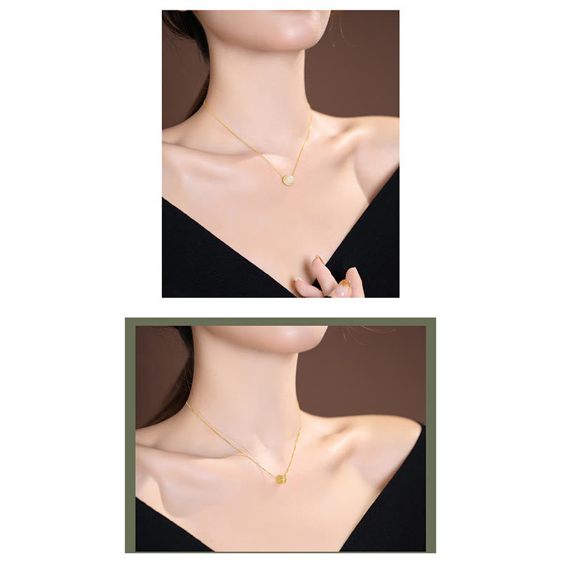 925 Sterling Silver Natural Hetian Jade Cyan Jade Luck Laughing Buddha Butterfly Necklace Pendant - Image 32