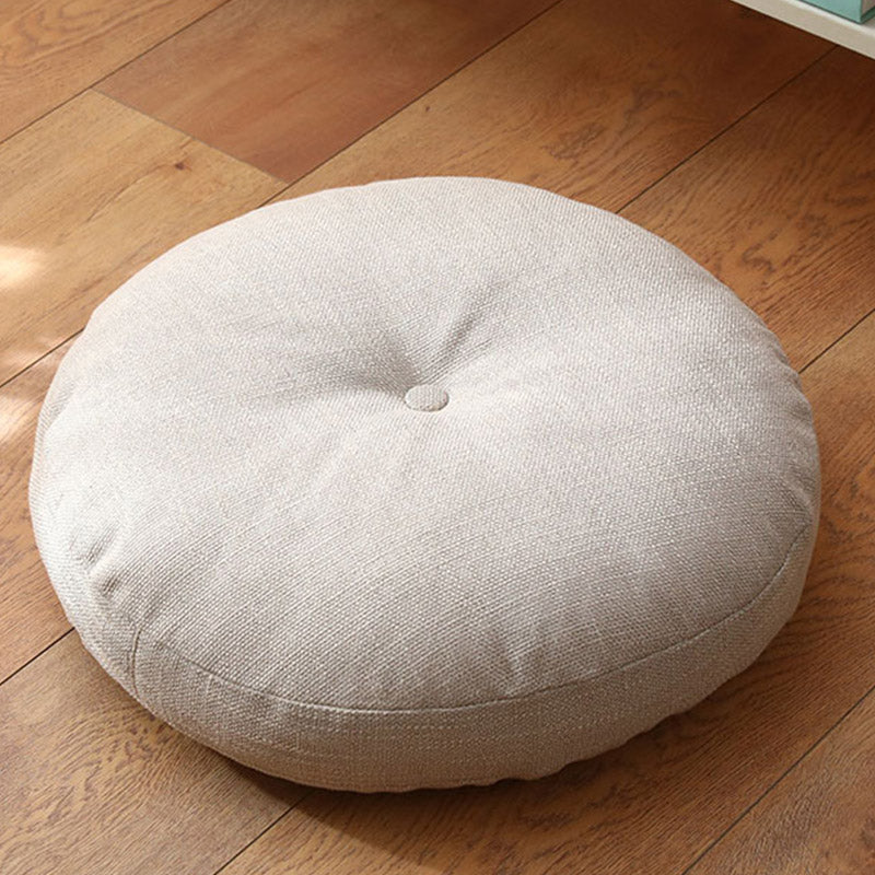 Lotus Simple Pattern Linen Meditation Seat Cushion Home Living Room Decoration - Image 8