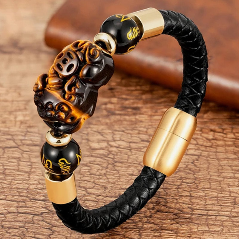FengShui Tiger Eye Pixiu Bracelet - Image 3
