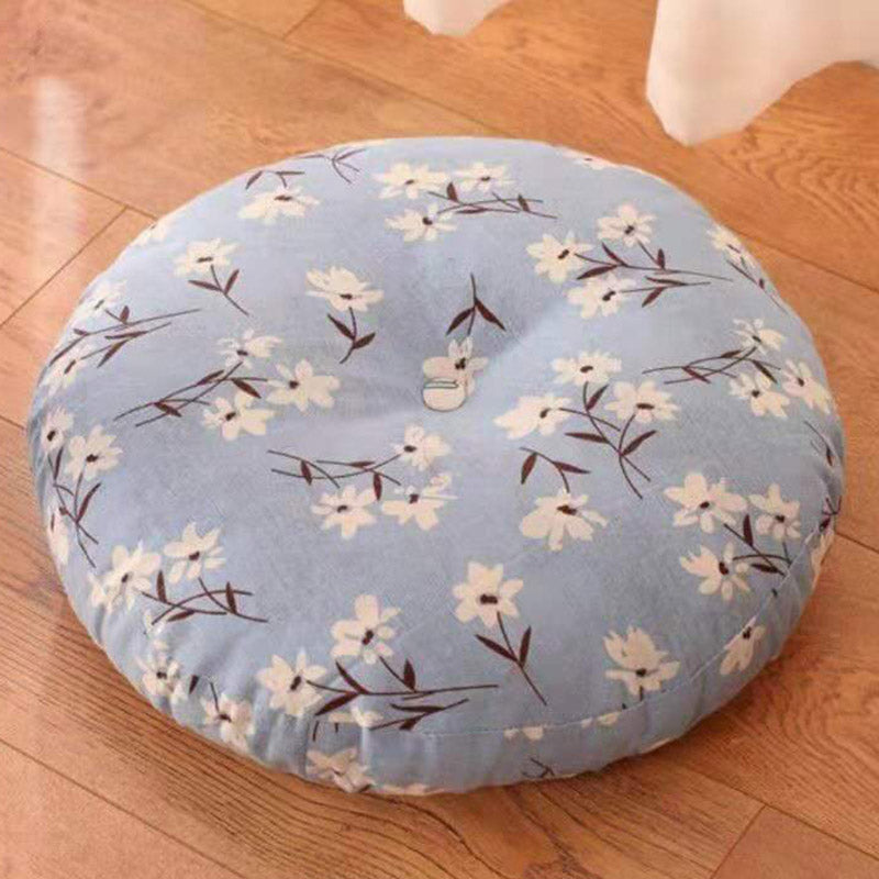 Lotus Simple Pattern Linen Meditation Seat Cushion Home Living Room Decoration - Image 26
