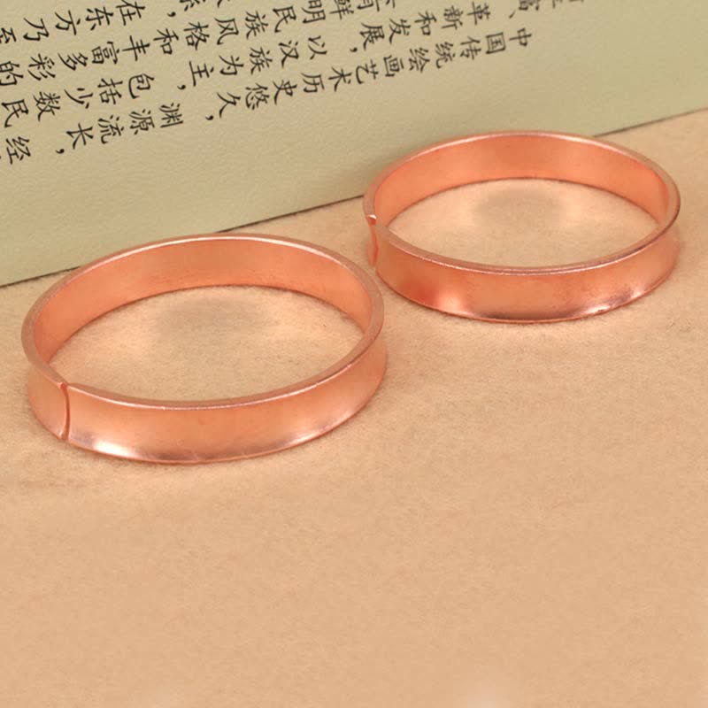 Copper Wealth Luck Cuff Bracelet Bangle - Image 7
