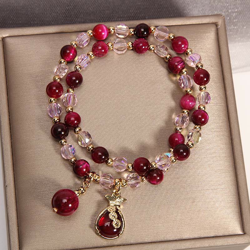 Tiger Eye Pixiu Fox Money Bag Protection Self Confidence Double Wrap Bracelet - Image 13