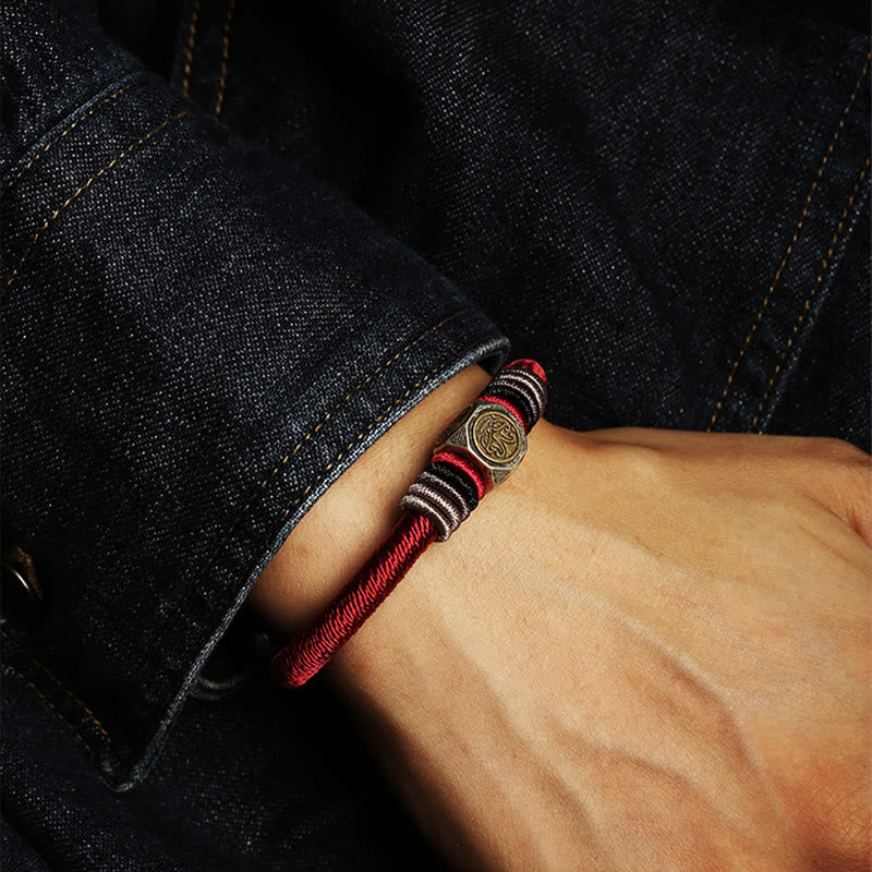 925 Sterling Silver Perfect Knot King Kong Knot Faith Strength Bracelet - Image 4