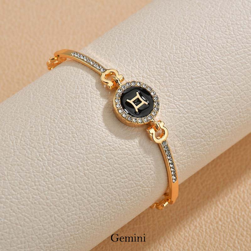 12 Constellations of the Zodiac Rhinestone Chain Adjustable Bracelet (Extra 30% Off | USE CODE: FS30) - Image 7