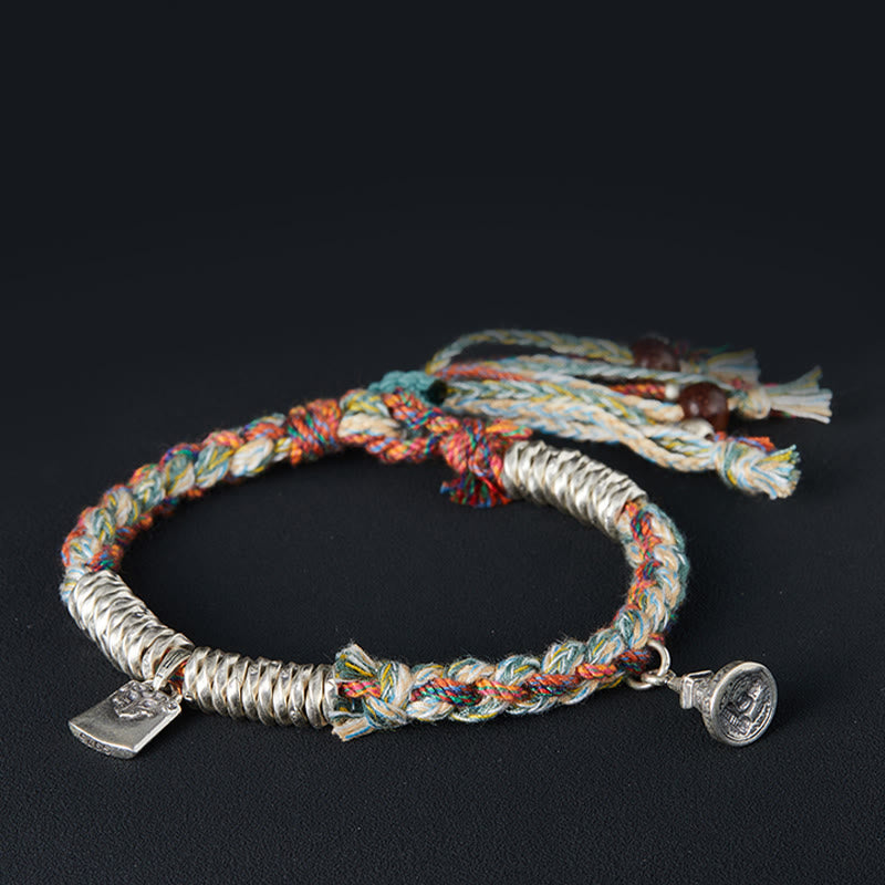 925 Sterling Silver Handmade Protection Multiple Strands Bracelet