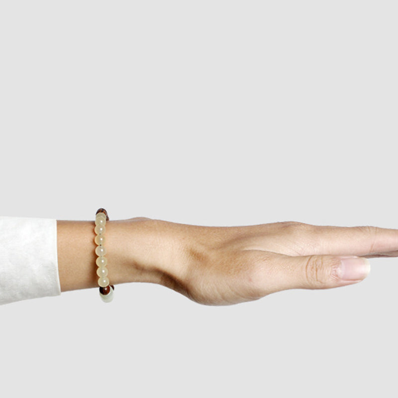 Jade Sandalwood Luck Abundance Bracelet - Image 6