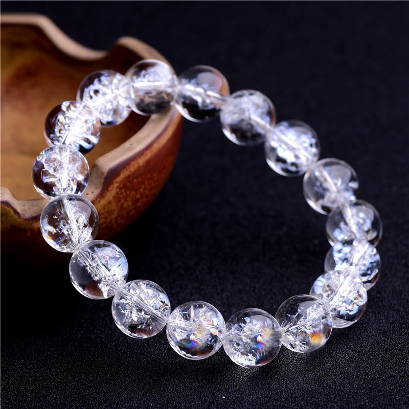 Natural White Crystal Protection Healing Bracelet - Image 5