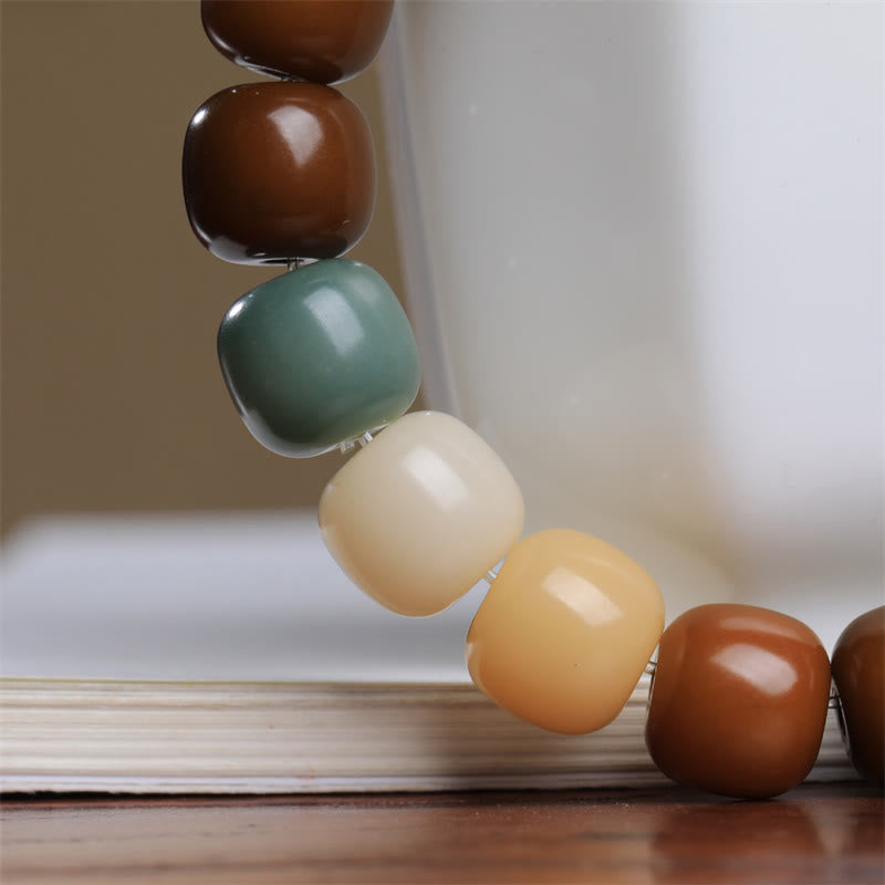 Multicolored Bodhi Seed Keep Away Evil Spirits Bracelet - Image 5