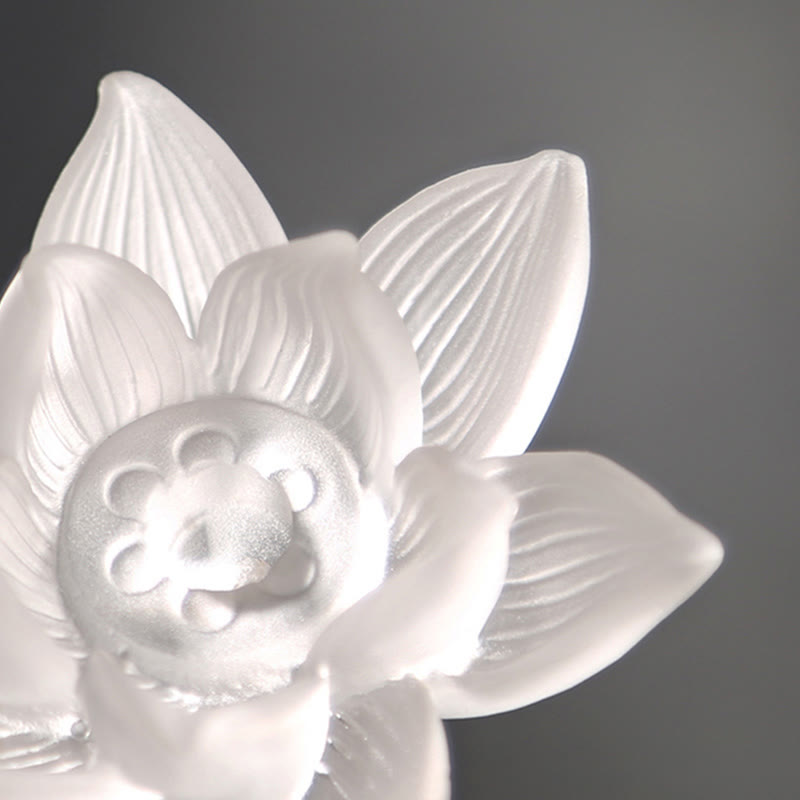 Mini Lotus Liuli Crystal Healing Meditation Stick Incense Burner - Image 5