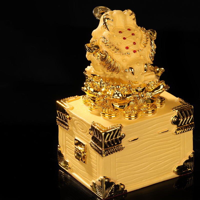 Feng Shui Money Frog Statue Luck Wealth Decoration - Image 6