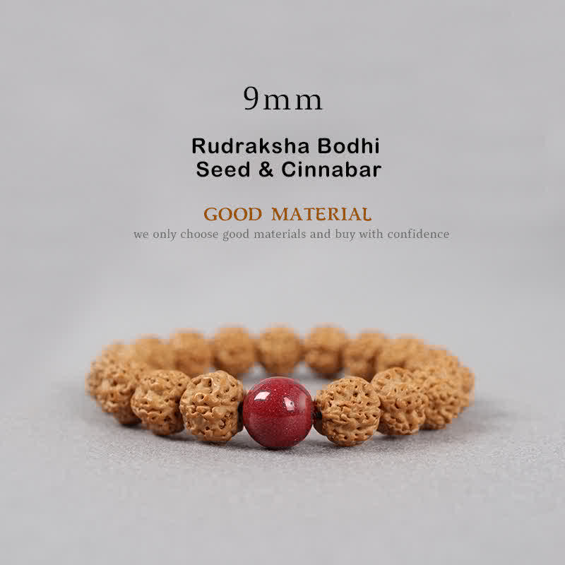 Tibet Rudraksha Bodhi Seed Dzi Bead Amber Turquoise Wealth Bracelet - Image 11