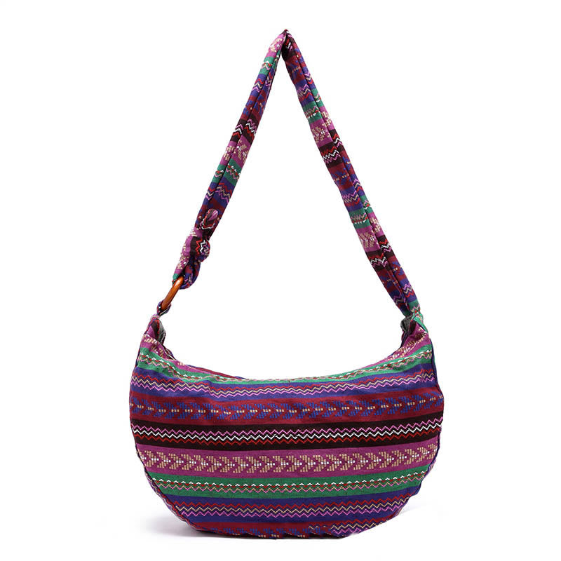 Cotton Stripes Print Crossbody Bag Shoulder Bag - Image 18