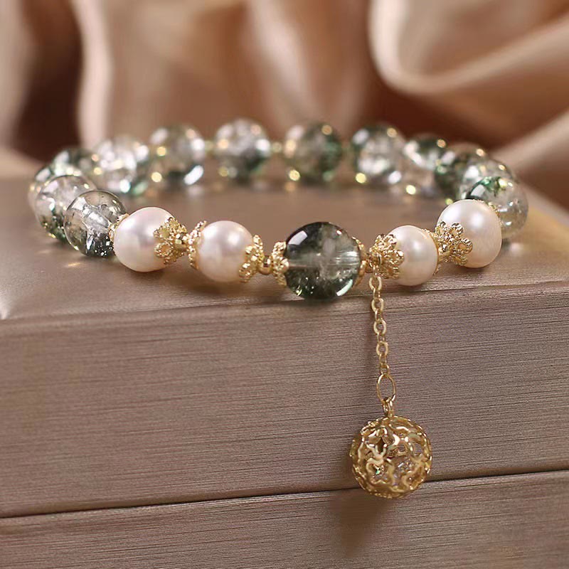 Green Phantom Pearl Self-acceptance Charm Bracelet - Image 3
