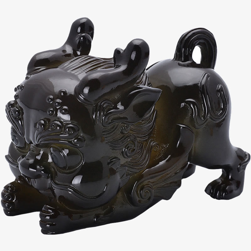 Color Changing Small PiXiu Ingot Resin Tea Pet Wealth Home Figurine Decoration - Image 5