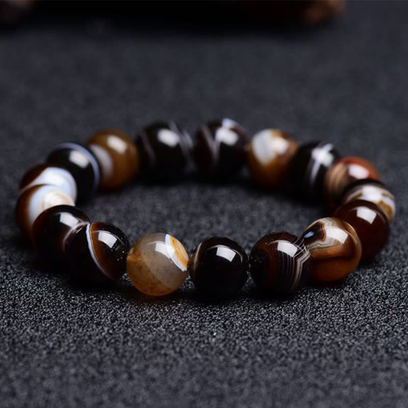 Tibetan Sardonyx Happiness Positive Bracelet - Image 6