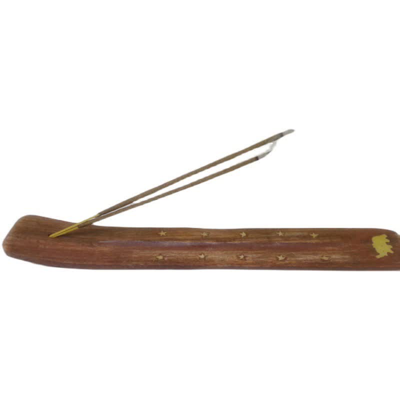 Handmade Wood Incense Burner Decoration (Random Type) - Image 6