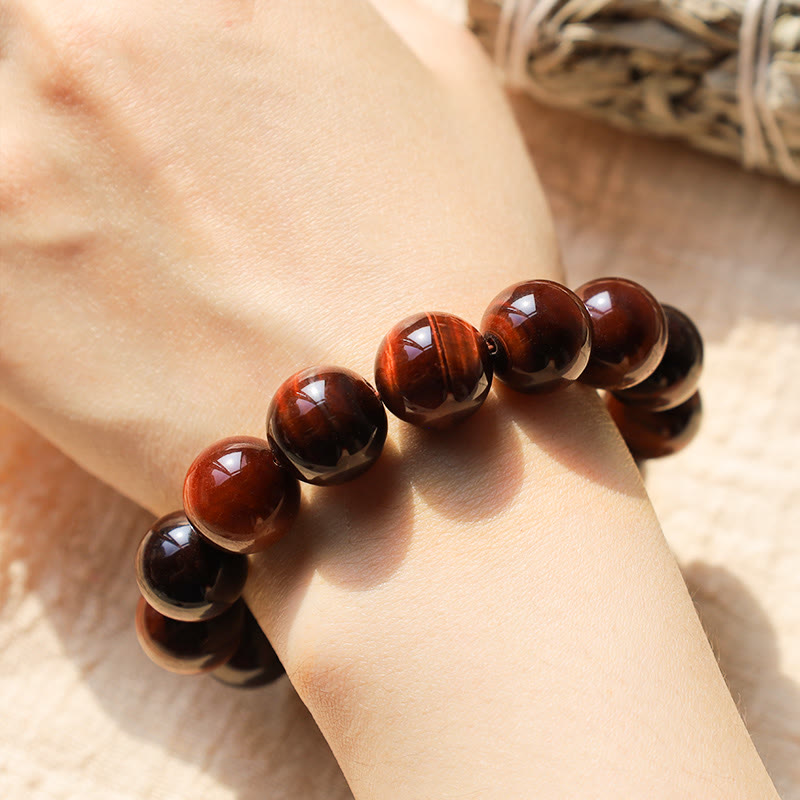 Natural Tiger Eye Healing Bead Bracelet - Image 20