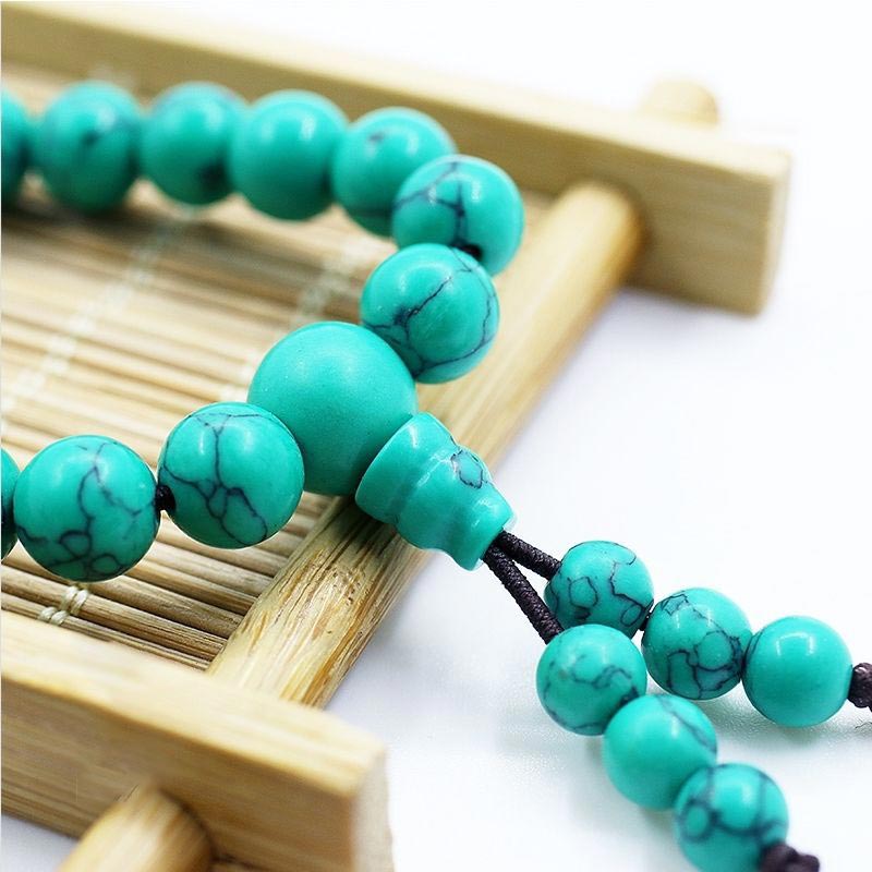 Tibetan Turquoise Purification Necklace Mala - Image 4