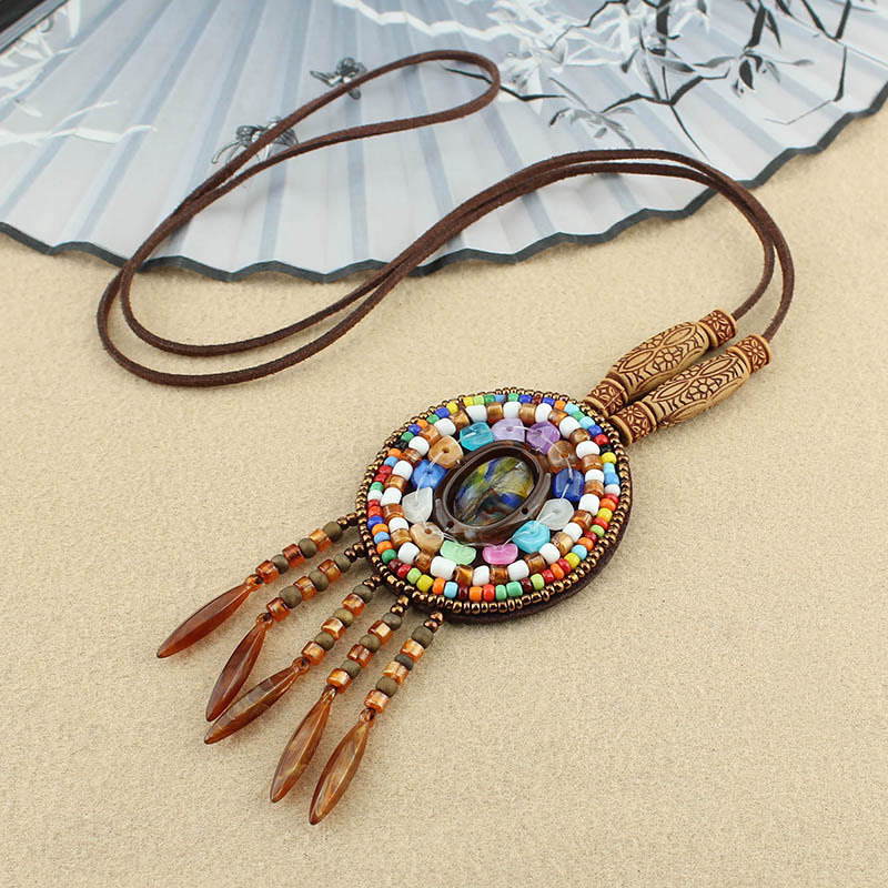 Mandala Pattern Beads Creativity Necklace Pendant - Image 3