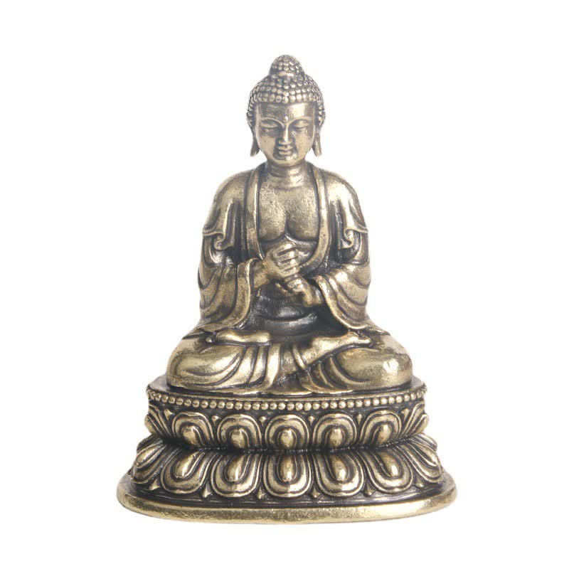 Tathagata Buddha Serenity Copper Statue Decoration - Image 9