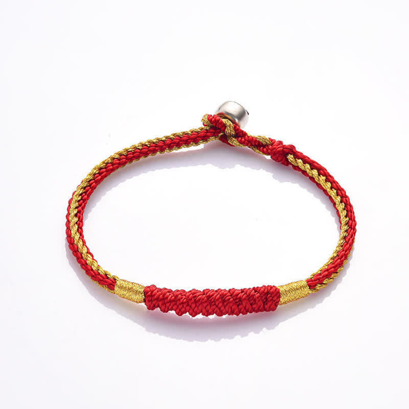 Tibetan Handmade Braid Luck String Protection Bracelet - Image 5