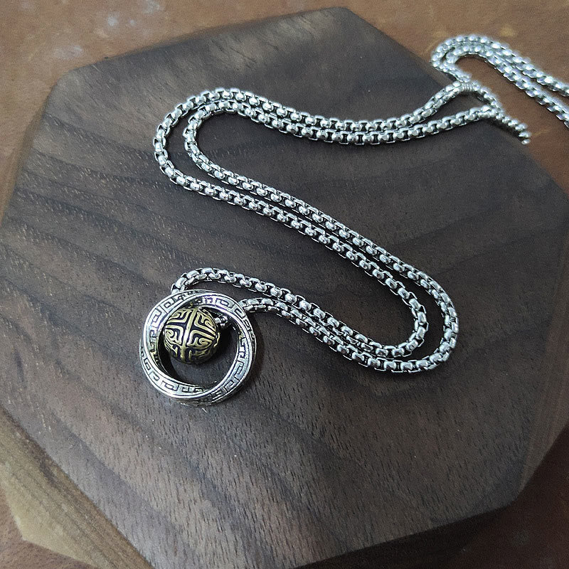 Mobius Lucky Bead Copper Wealth Necklace Pendant - Image 6