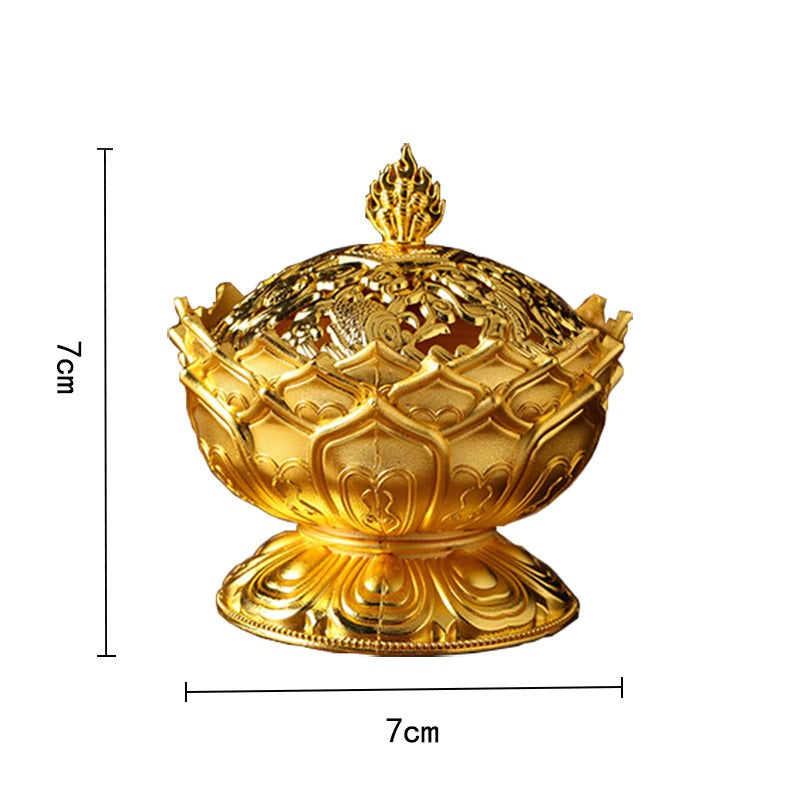 Tibetan Lotus Shaped Purify Incense Burner - Image 11