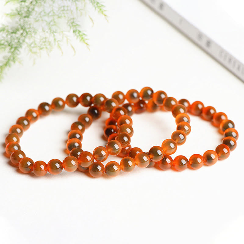 Natural Colorful Candy Agate Harmony Strength Bead Bracelet - Image 17