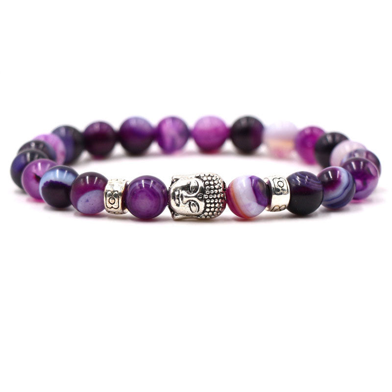 Purple Agate Protection Bracelet