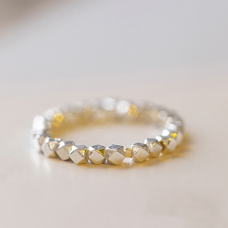 925 Sterling Silver Beaded Blessing Ring - Image 10