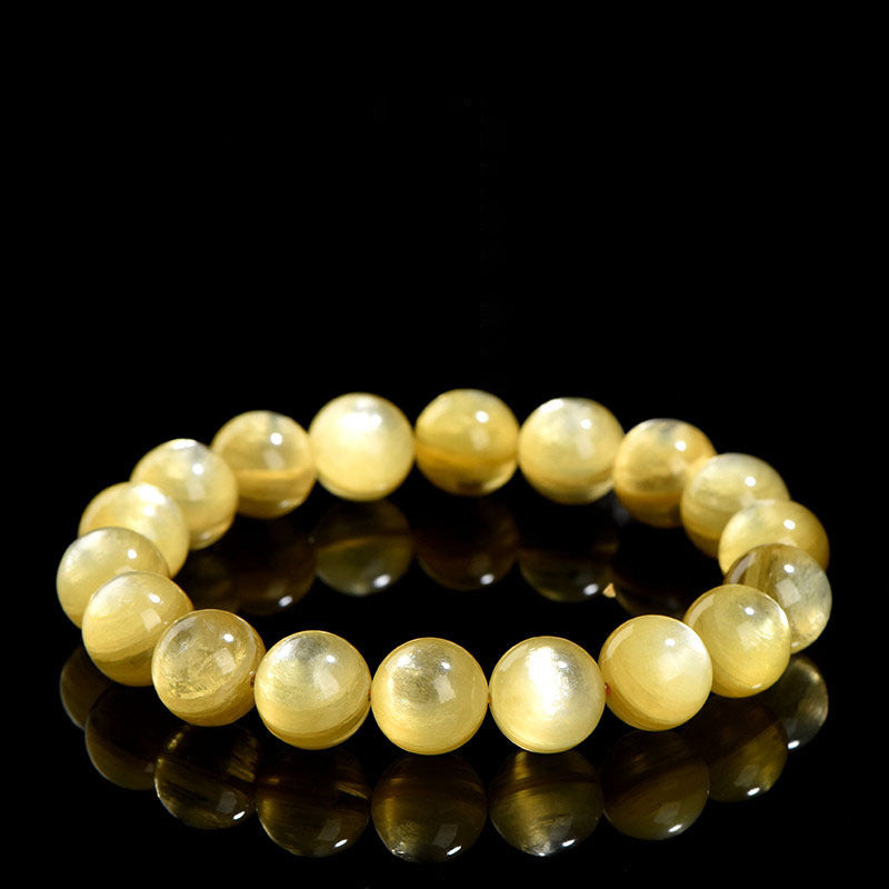 Natural Golden Lepidolite Protection Prosperity Bracelet