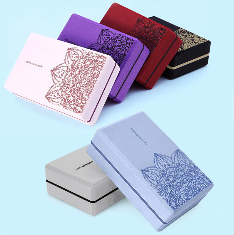Tibetan Mandala Mindful Soft Non-Slip Foam Yoga Block - Image 14