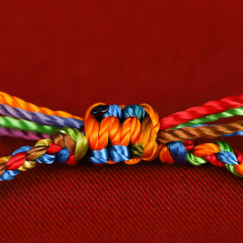 "May all your wishes come true" Lucky Multicolored Bracelet - Image 4