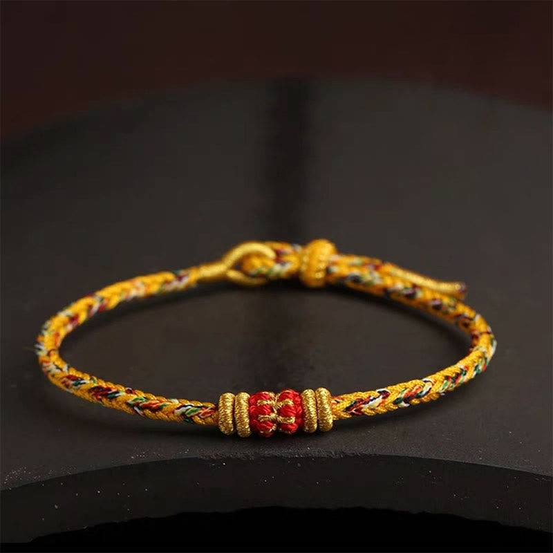 Handmade Colorful Rope King Kong Knot Braided Luck Bracelet - Image 17