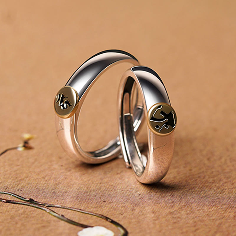 Tibetan Om Mani Padme Hum Carved Chinese Zodiac Natal Buddha Peace Ring - Image 40