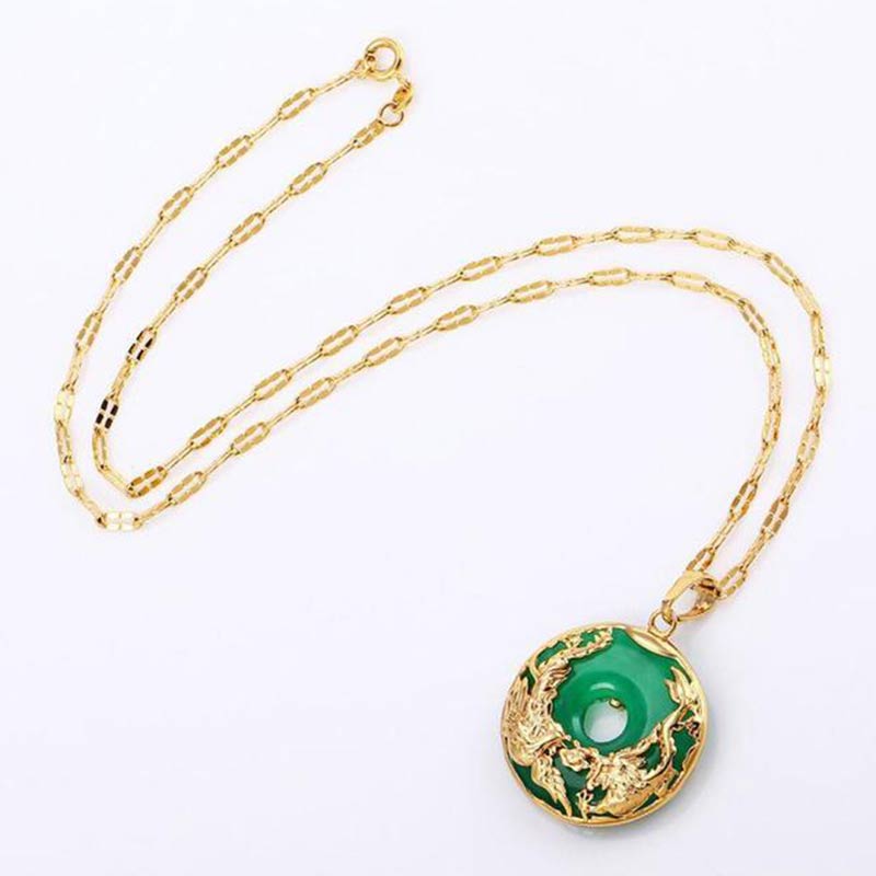 Natural Jade Prosperity Necklace - Image 4