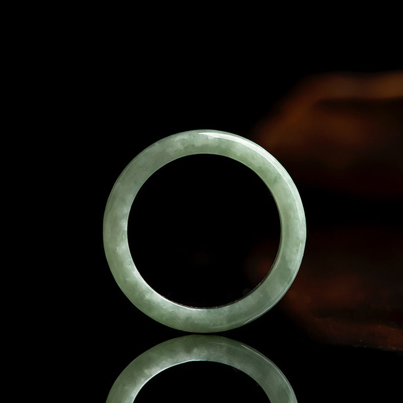 Natural Jade Prosperity Abundance Ring - Image 9